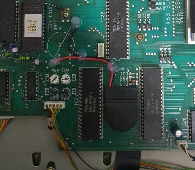 Kenwood TS-140S — modificación de batería / alimentación.